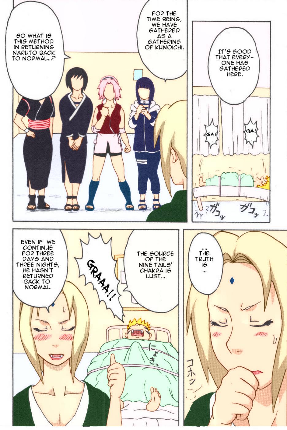 Girl Gets Fucked Tsunade no Inchiryou - Naruto Cogiendo - Page 4
