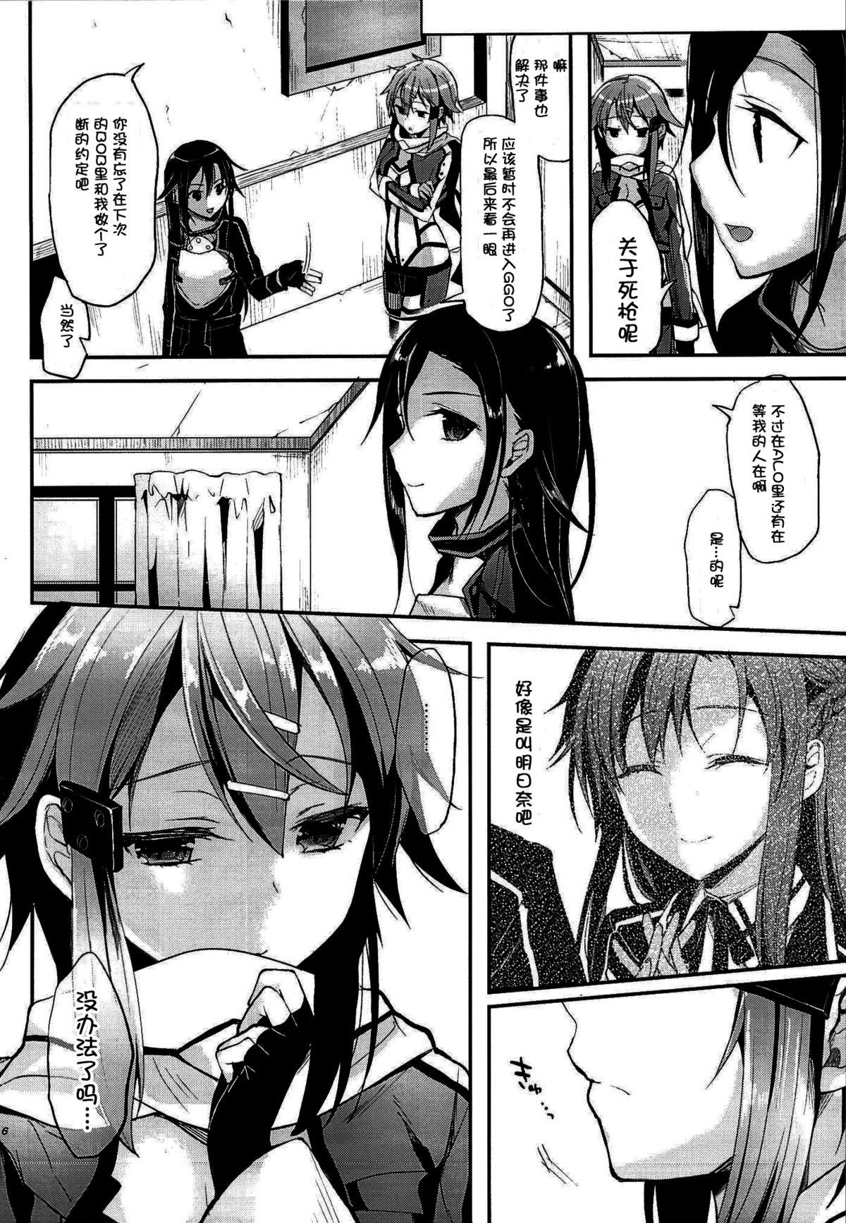 Ballbusting Yosokusen o Koete - Sword art online Gemidos - Page 5