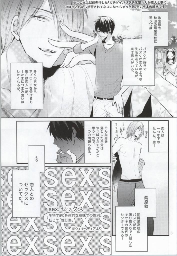 Freaky Gachigay Baritachi Himuro-kun ga Nariyuki de Neko ni Nacchatta kedo Dou ni ka Shite Tachi ni Kaerizakou to Suru Hanashi - Kuroko no basuke Interracial Hardcore - Page 2