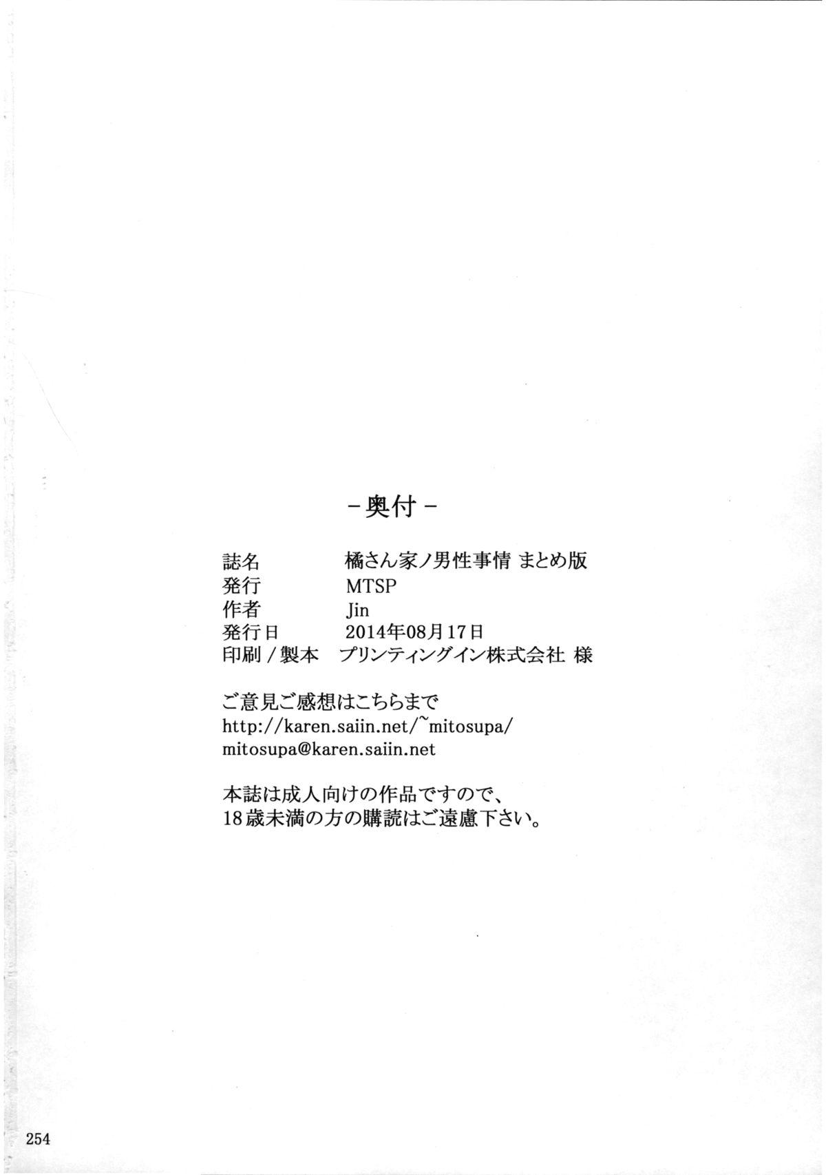(C86) [MTSP (Jin)] Tachibana-san-chi no Dansei Jijou Matome Ban [English] [x0run+QBtranslations+cockmaster69] [Incomplete] 44