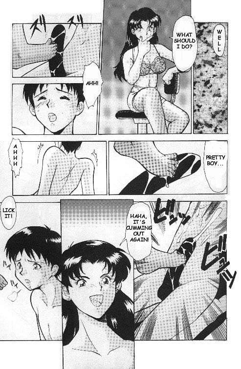 Breasts Misato's Past - Neon genesis evangelion Double Blowjob - Page 8