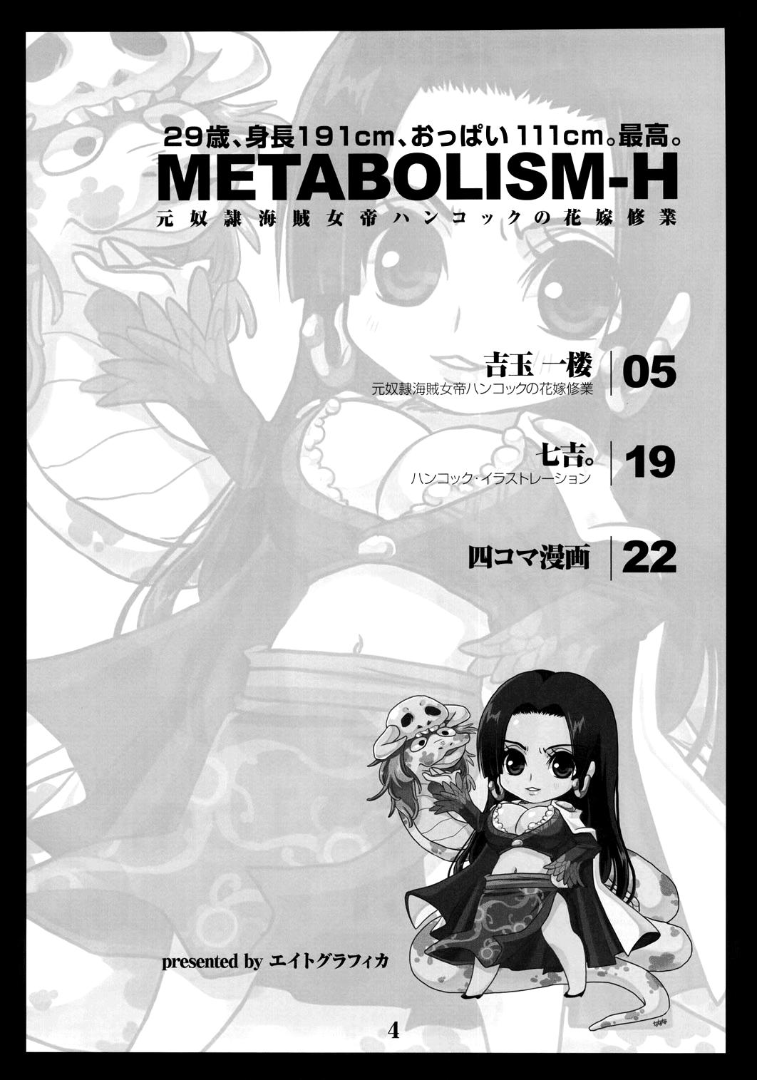 Shemale Porn Metabolism-H Moto Dorei Kaizoku Jotei Hancock no Hanayome Shiyugyou - One piece Gay Natural - Page 3