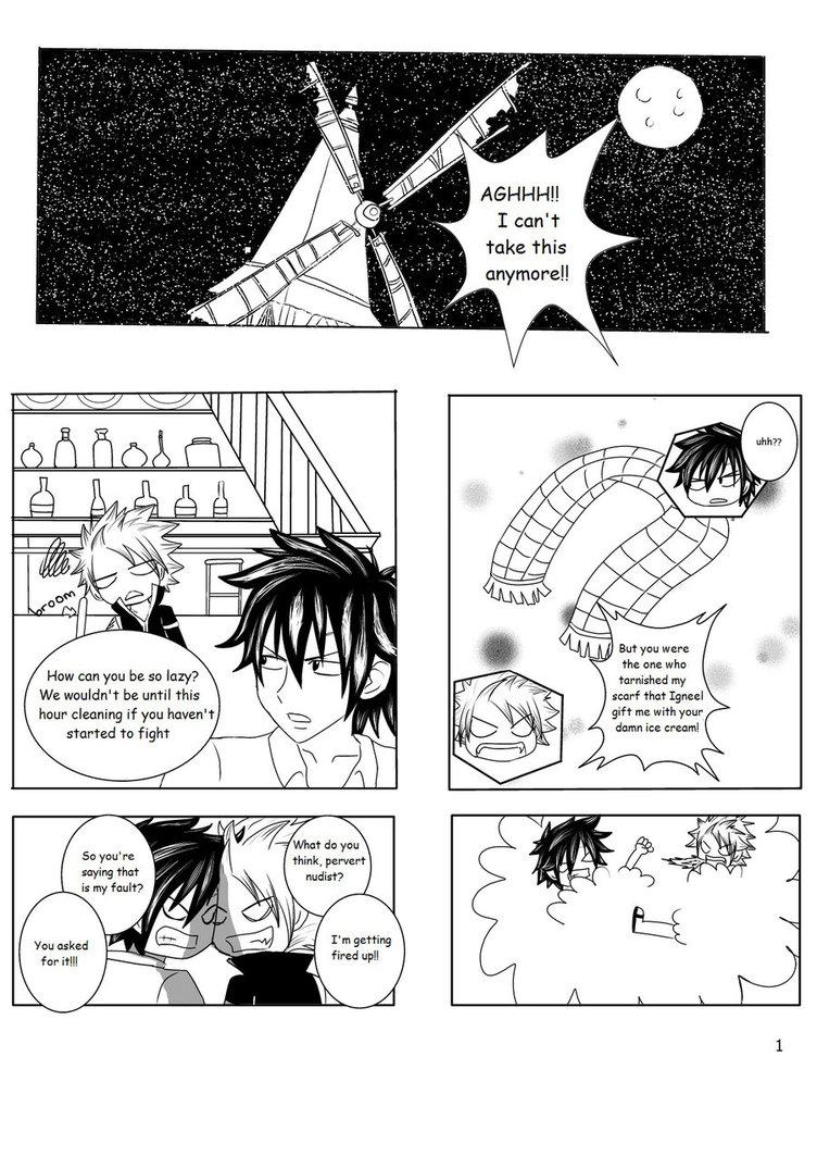 Spooning Natsu x gray - Fairy tail Missionary - Page 1