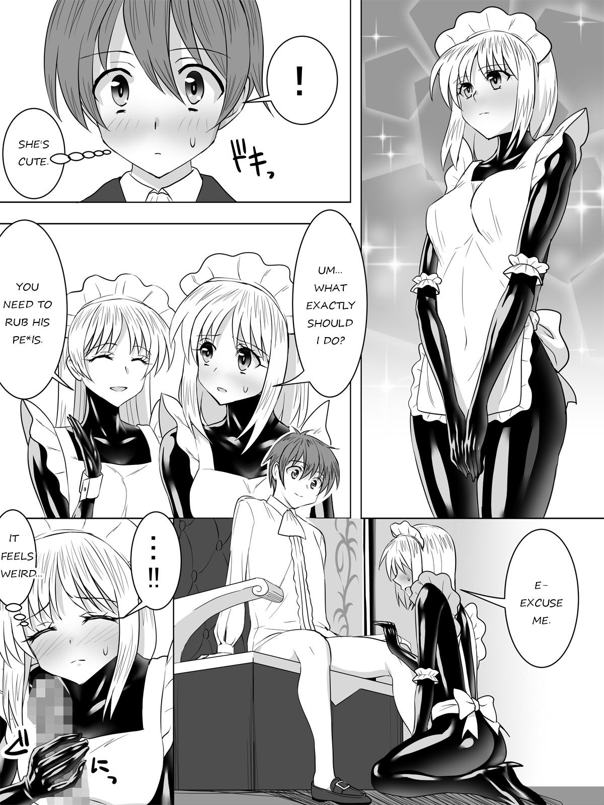 Free Blow Job Picchiri Suit Maid to Doutei Kizoku | The Maid in the Tight Suit and the Virgin Aristocrat Blowjob Contest - Page 12