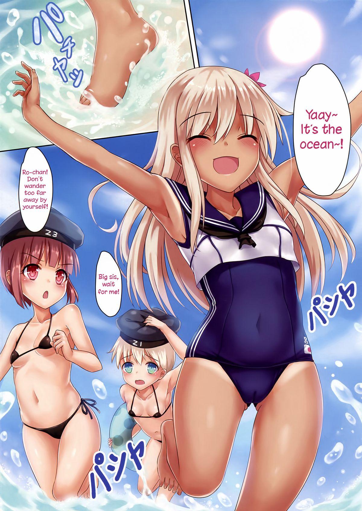 Nudist Kaigaikan Natsu no Kyoudou Enshuu | A Summer Joint Training With Foreign Ships - Kantai collection Officesex - Page 5