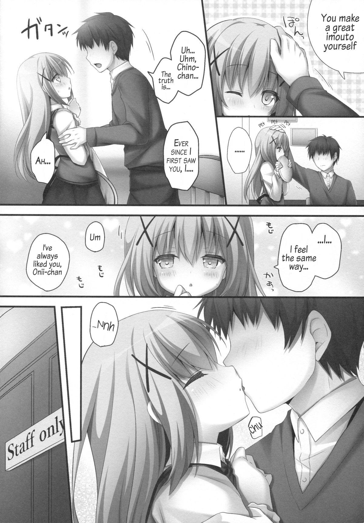 Mask Gochuumon wa Hatsukoi desu ka? - Gochuumon wa usagi desu ka Rimjob - Page 3