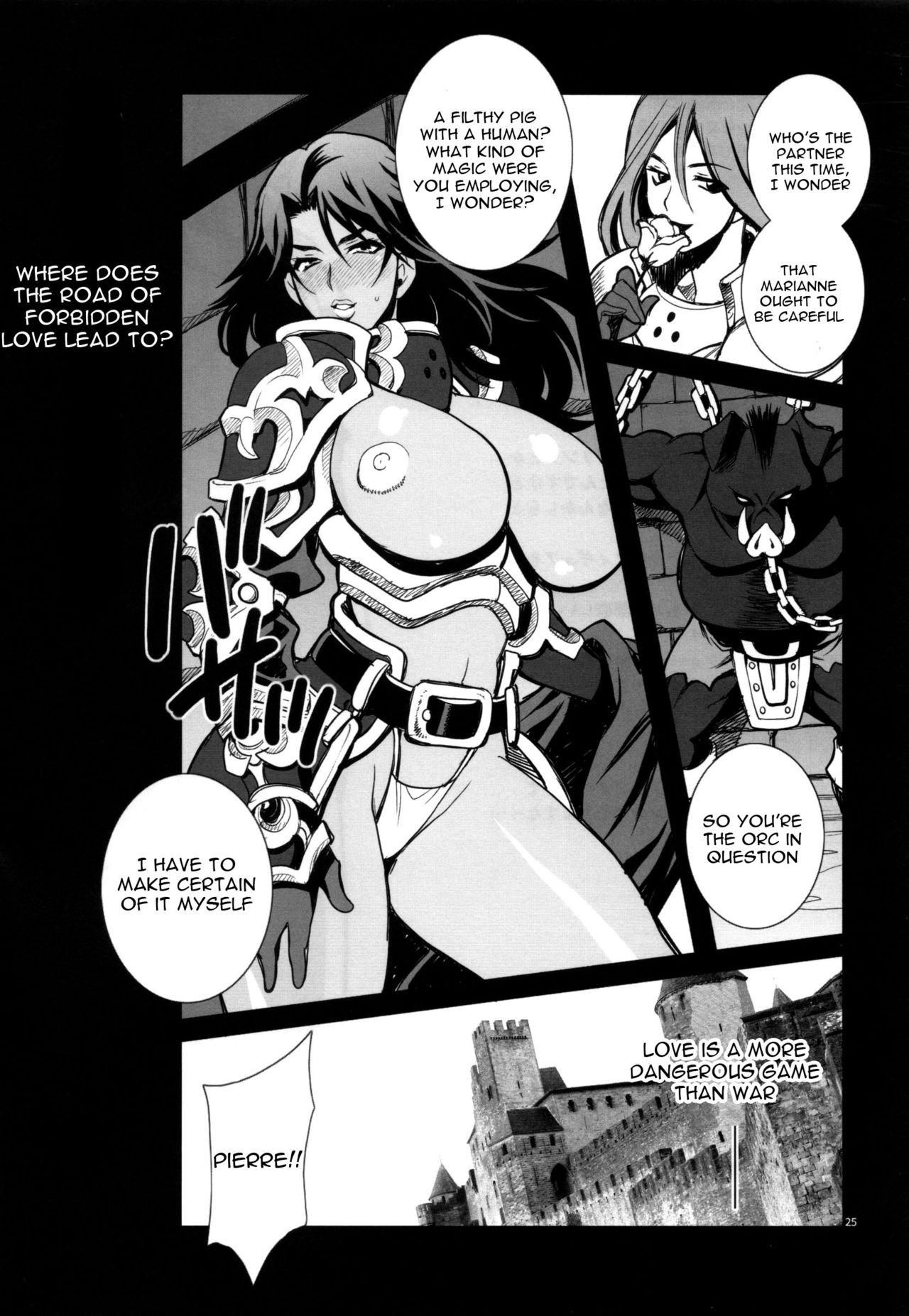 Puba Yukiyanagi no Hon 37 Buta to Onnakishi - Lady knight in love with Orc Fantasy - Page 24