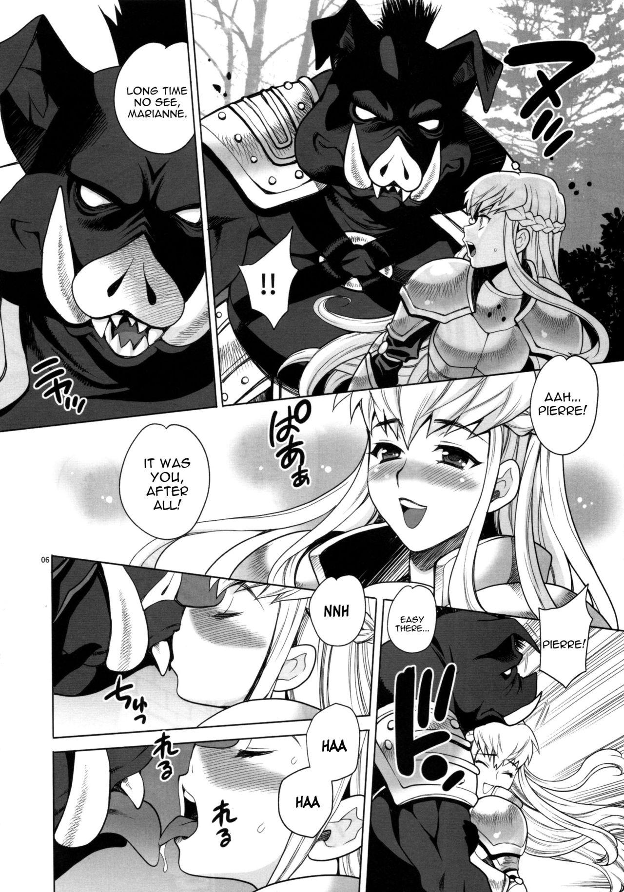 Nut Yukiyanagi no Hon 37 Buta to Onnakishi - Lady knight in love with Orc Real Amature Porn - Page 5