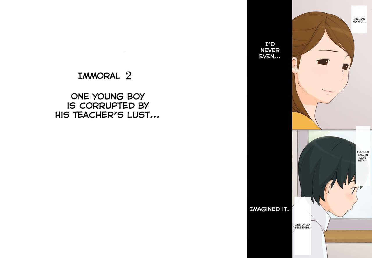 Immoral 2 - Hitori no Shounen to Futari no Onna Kyoushi Aiyoku to Haitoku no Katachi | One Young Boy Is Corrupted By His Teacher's Lust 2