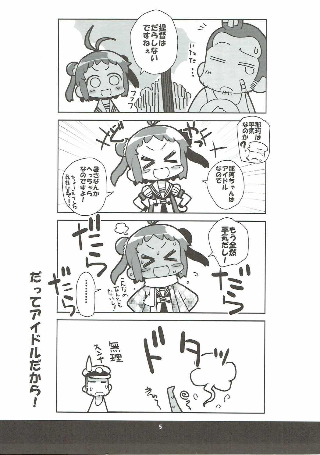 Wam Jintsuu-san no Natsuyasumi in Chinjufu - Kantai collection Dick Sucking - Page 4