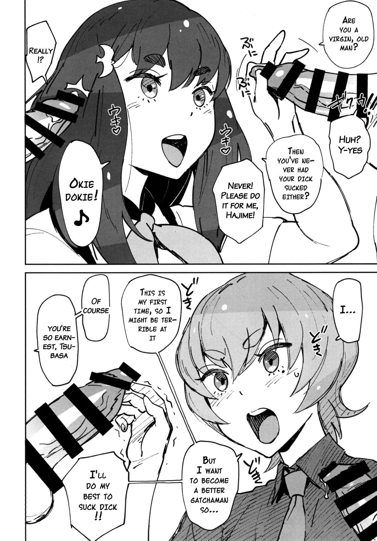 Perfect Body Porn insert - Gatchaman crowds Best Blowjob Ever - Page 5
