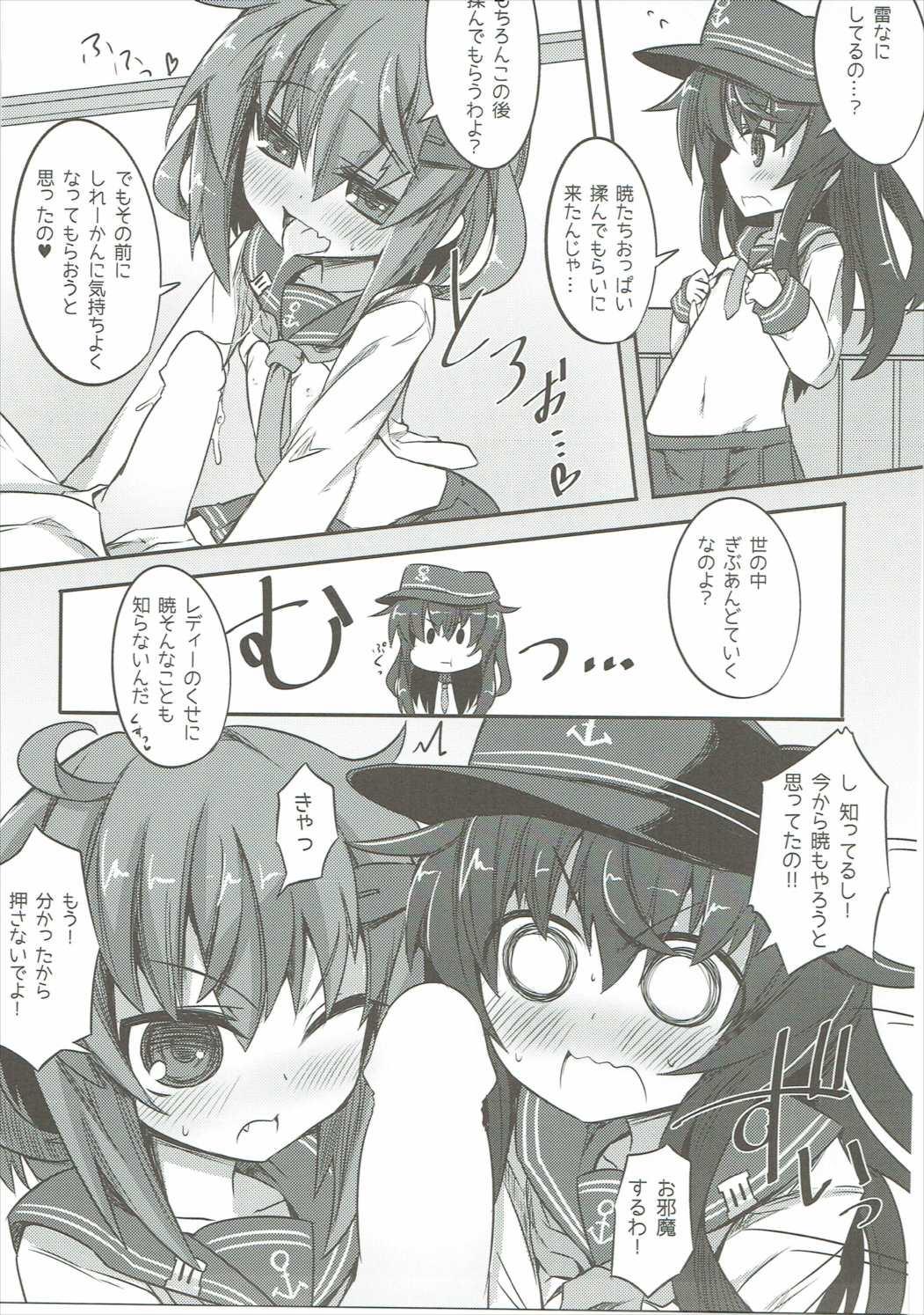 Double Akatsuki & Ikazuchi no Dairoku Kuchikumiruku! - Kantai collection Cheating - Page 8