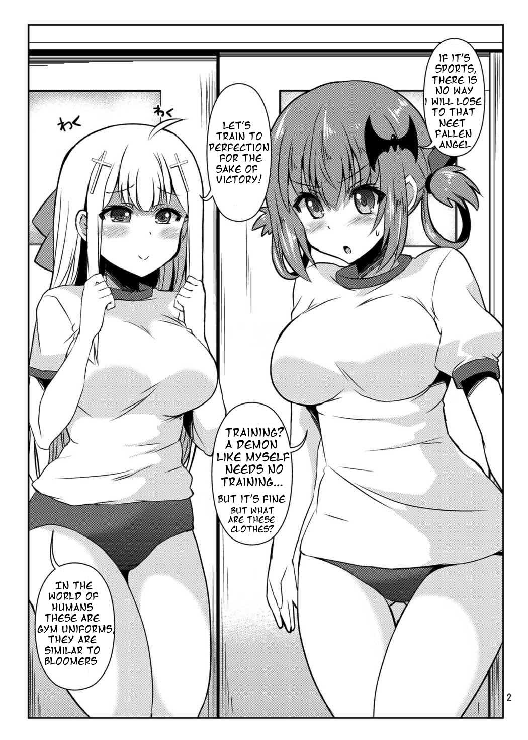 Shaved Pussy Akuma no Bloomer - Gabriel dropout Amatures Gone Wild - Page 2