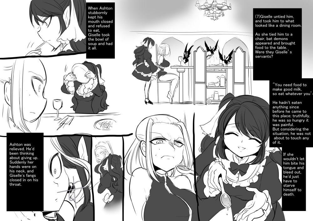 Gay Outdoors Bishoujo Vampire ni Bonyuu Drink Bar ni Sareru Hanashi | Turned into a Breast Milk Fountain by a Beautiful Vampire Amateurs - Page 10