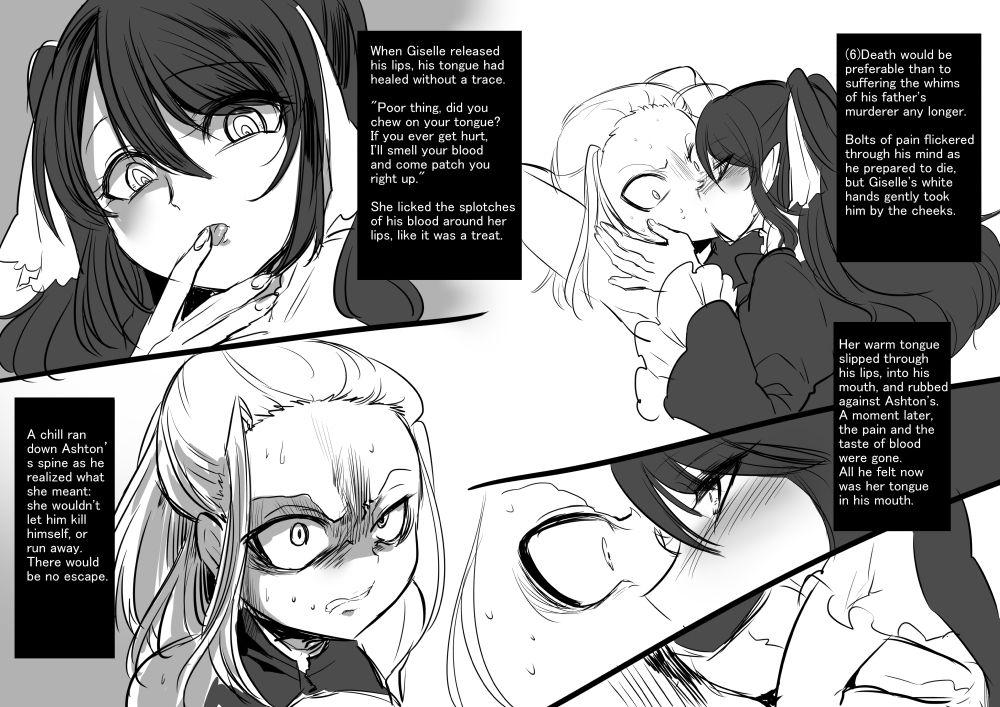 Gay Outdoors Bishoujo Vampire ni Bonyuu Drink Bar ni Sareru Hanashi | Turned into a Breast Milk Fountain by a Beautiful Vampire Amateurs - Page 9