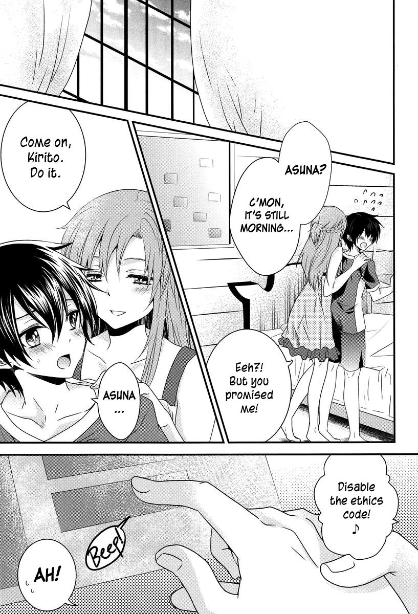 Teenage Sex Koisuru Asuna wa Setsunakute Kirito-kun o Omou Totsui Ijiwaru Shichauno | Lovestruck Asuna Really Wants to Tease Kirito Every Time She Sees Him - Sword art online Petite Teenager - Page 3