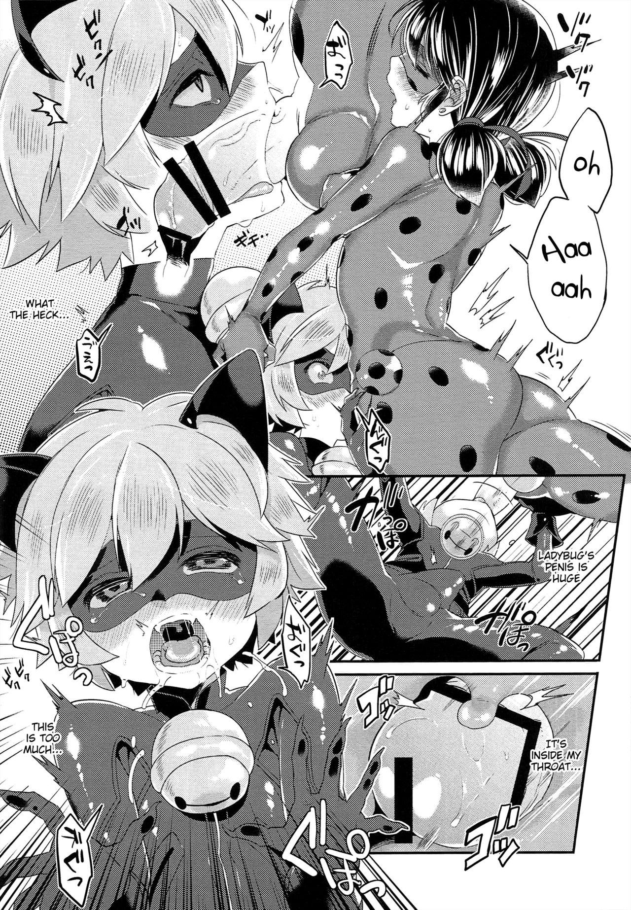 Man Teki no Shoi de Futanari ni Sareta Ladybug ga Cat Noir no Shojo o Ubacchau Hon - Miraculous ladybug Tan - Page 11
