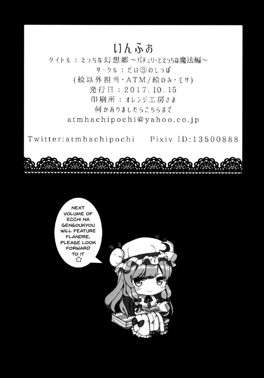 Perrito Ecchi na Gensoukyou - Touhou project Fingers - Page 21