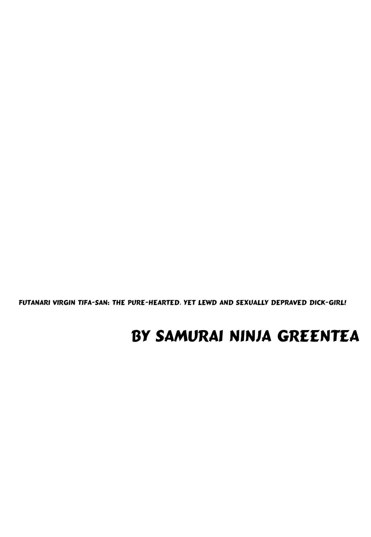(Futaket 12) [Samurai Ninja GREENTEA] Futanari Doutei Tifa San -Junjou- Inran Mesuchinpo Kairaku Ochi + Paper (Final Fantasy VII) [English] [Manab&] 3