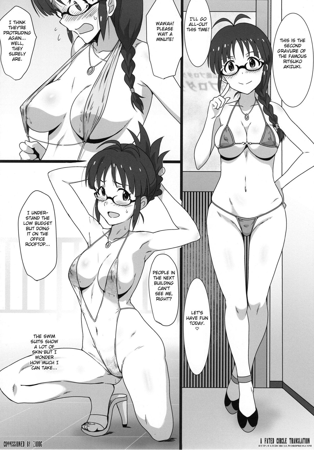 Gay Spank Midori no Ritsuko - The idolmaster Lesbiansex - Page 3