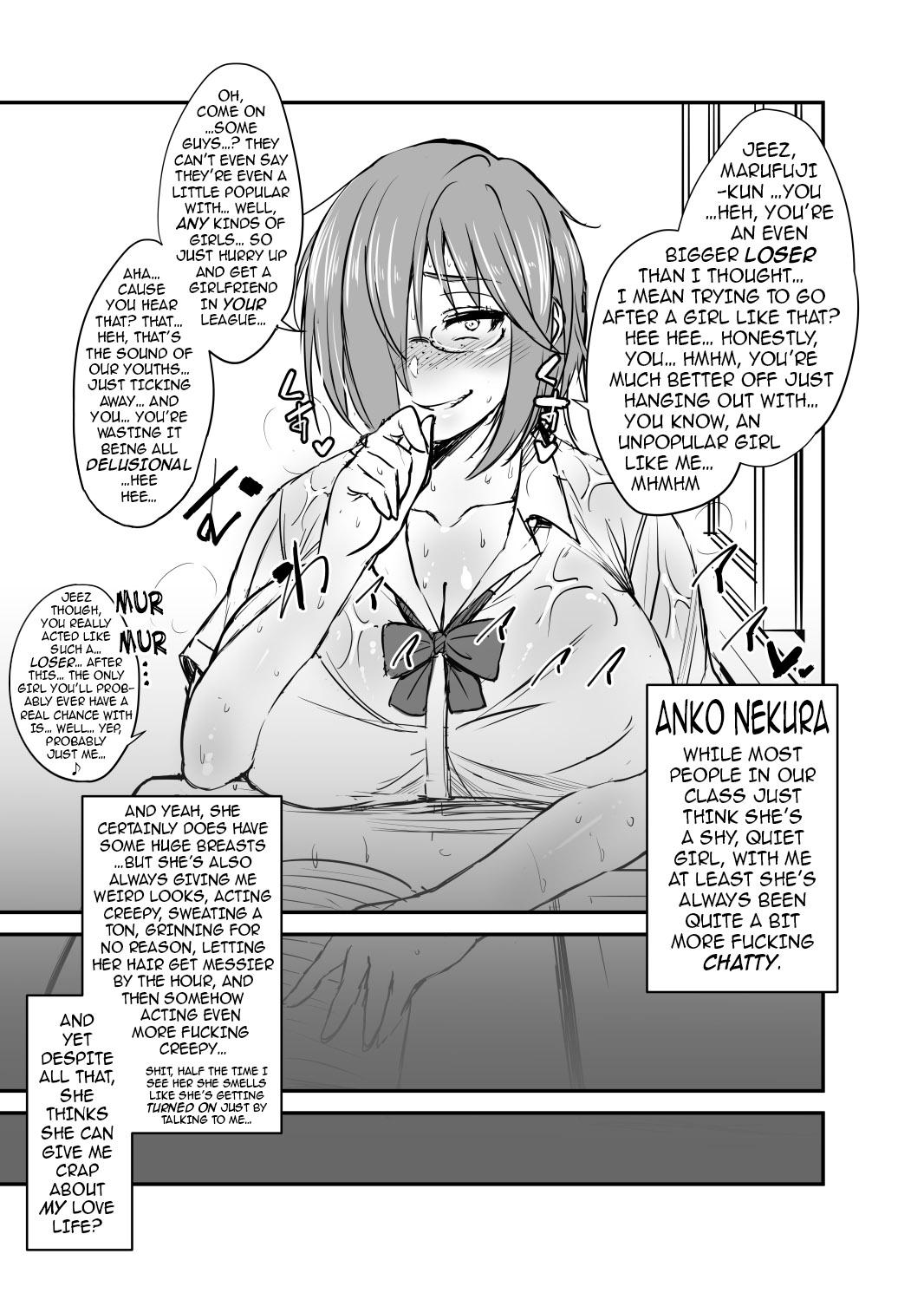 Gonzo Nekura Megane ♀ | The Creepy Glasses Girl - Original Free Blowjobs - Page 2