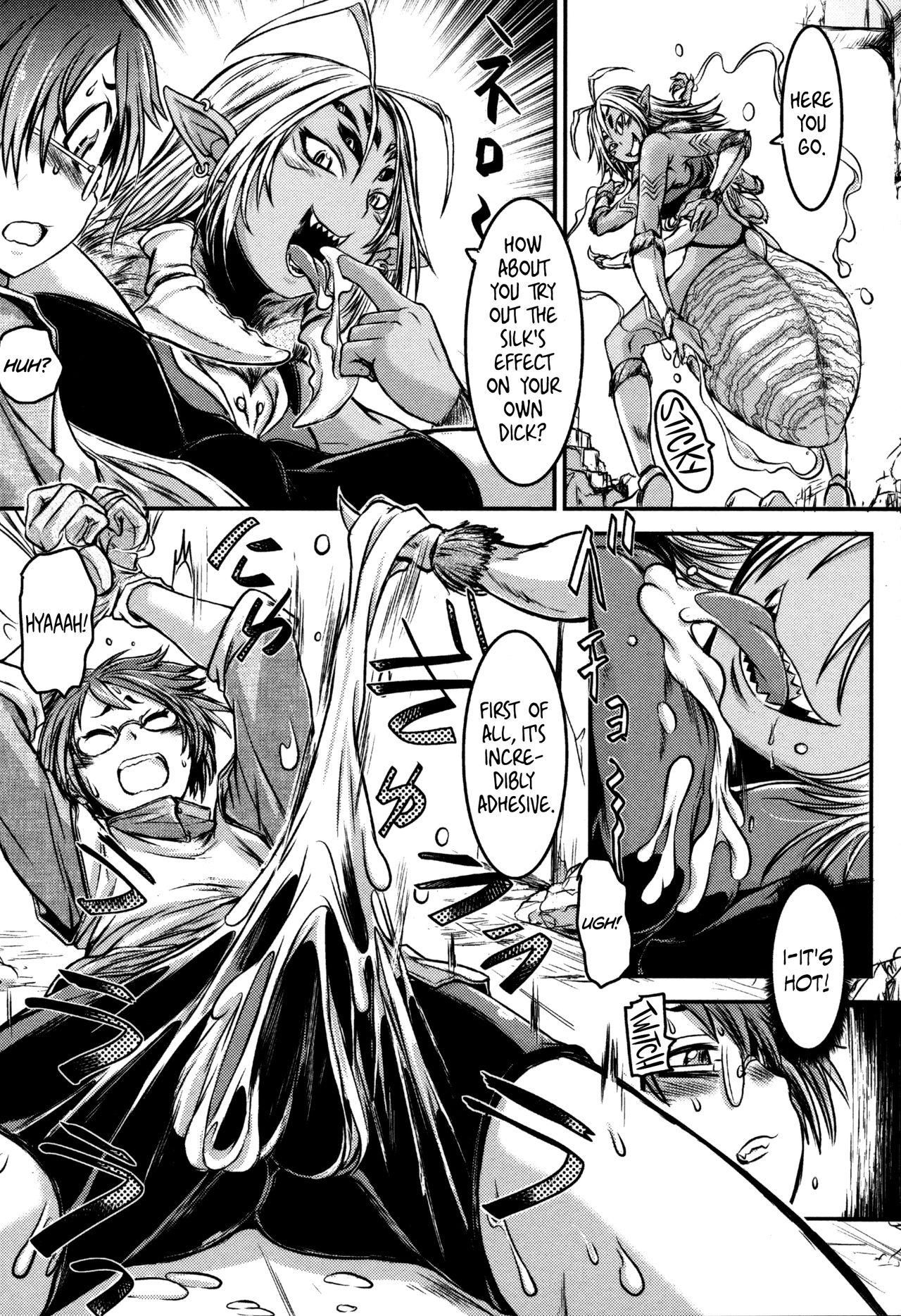 Sexcams [Ishino Kanon] Regina Ragno - The Eight-Legged Woman's Territory (Monster Musume to no Kougou) [English] {Hennojin} Fisting - Page 6