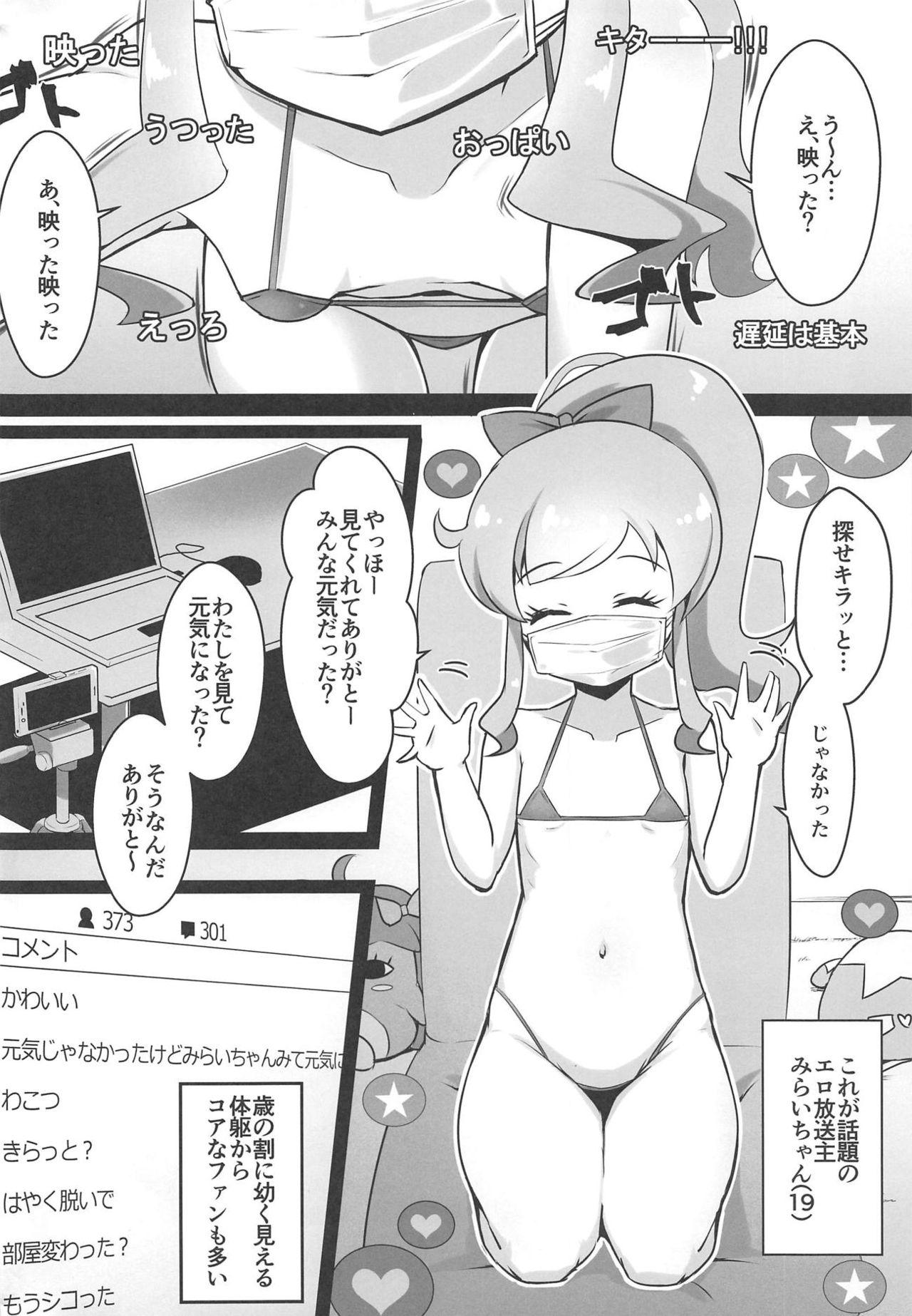 Jerkoff Ura Momo Channel - Onanie Haishin de Ii ne Atsumete Mita - Kiratto pri chan Food - Page 3