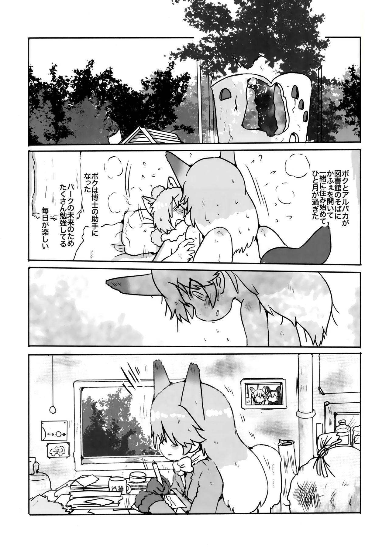 Horny Boku, Koko de Zutto Kimi to Itai. - Kemono friends Real Orgasm - Page 4