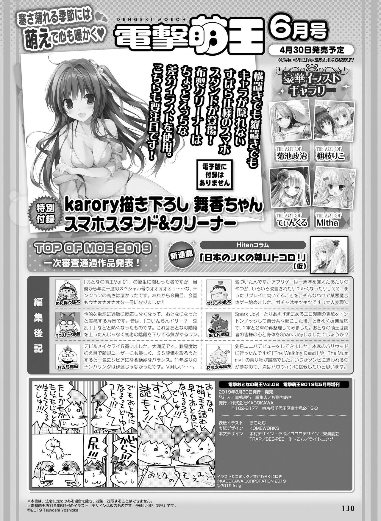 Hardcore Porn Dengeki Otona no Moeoh Vol.08 Gapes Gaping Asshole - Page 122