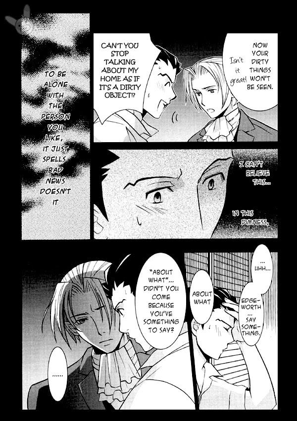 Teen Fuck [NP, Kuchibirukara Sandanju (Hoda Karen, Etou Kira)] Bengoshi-kun to Kenji-san (Gyakuten Saiban) [English] [Buusagi] - Ace attorney Jap - Page 7