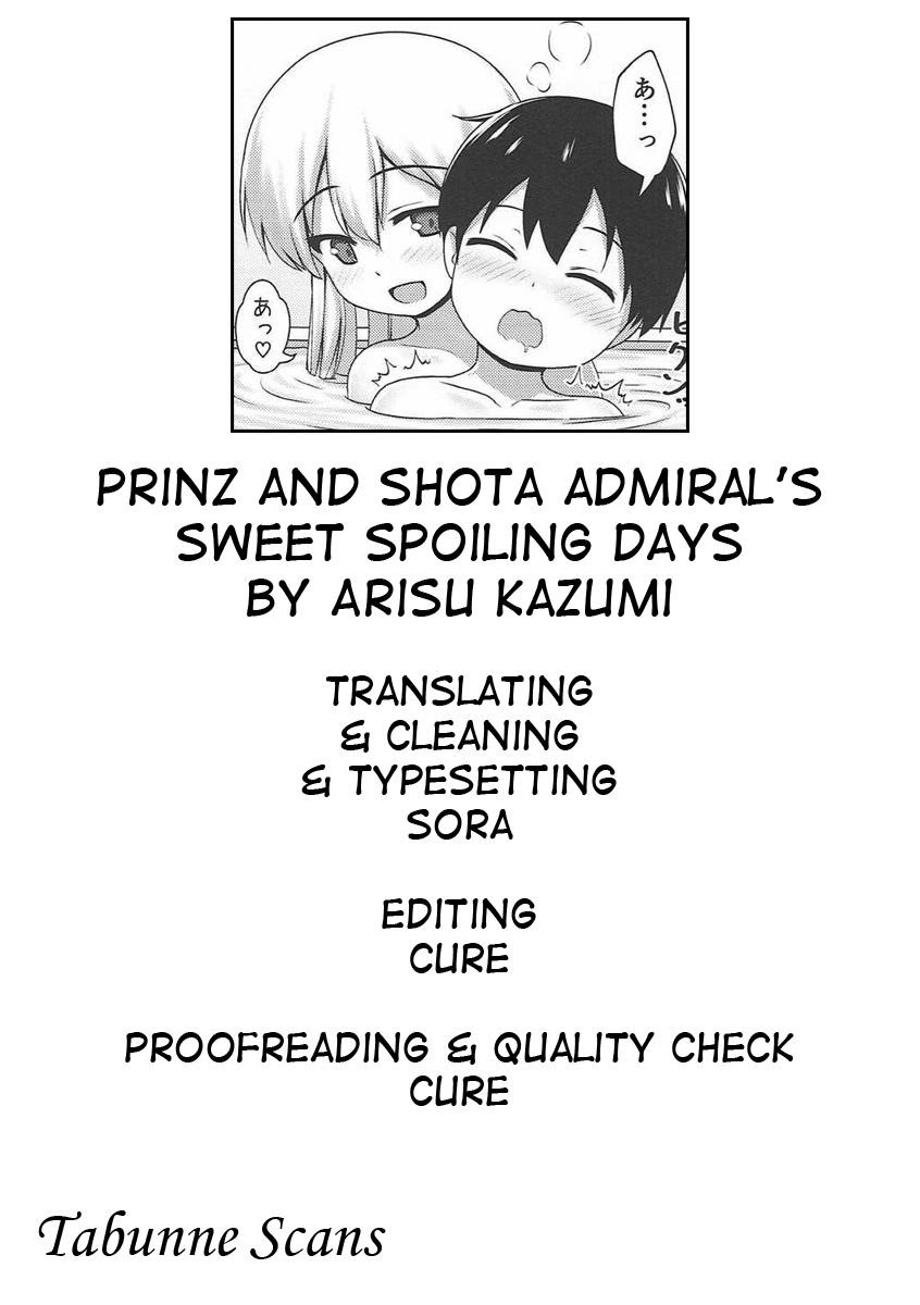 Delicia Prinz to Shota Teitoku no Amaama Days | Prinz and shota admiral’s sweet spoiling days - Kantai collection Mother fuck - Page 22