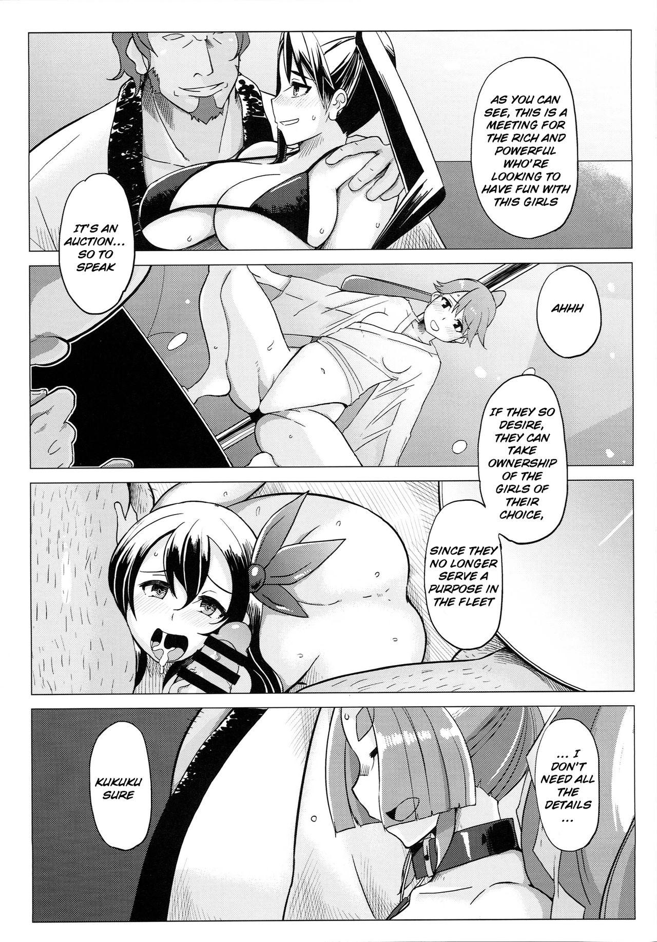 Mouth (C87) [Kuzunoha (Yumano Yuuki)] Dorei Shoufukan Hatsuharu Kai | The Ship-Girl Hatsuharu Becomes an Enslaved Whore - Sequel (Kantai Collection -KanColle-) [English] [Raknnkarscans] - Kantai collection Jerking - Page 10