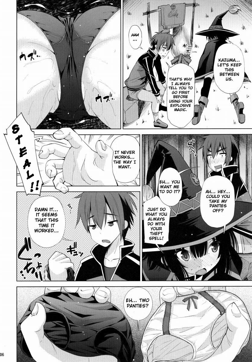 Slapping Kono Iyarashii Ekitai wa Nan desu ka? | What is this Nasty Liquid? - Kono subarashii sekai ni syukufuku o Face - Page 5