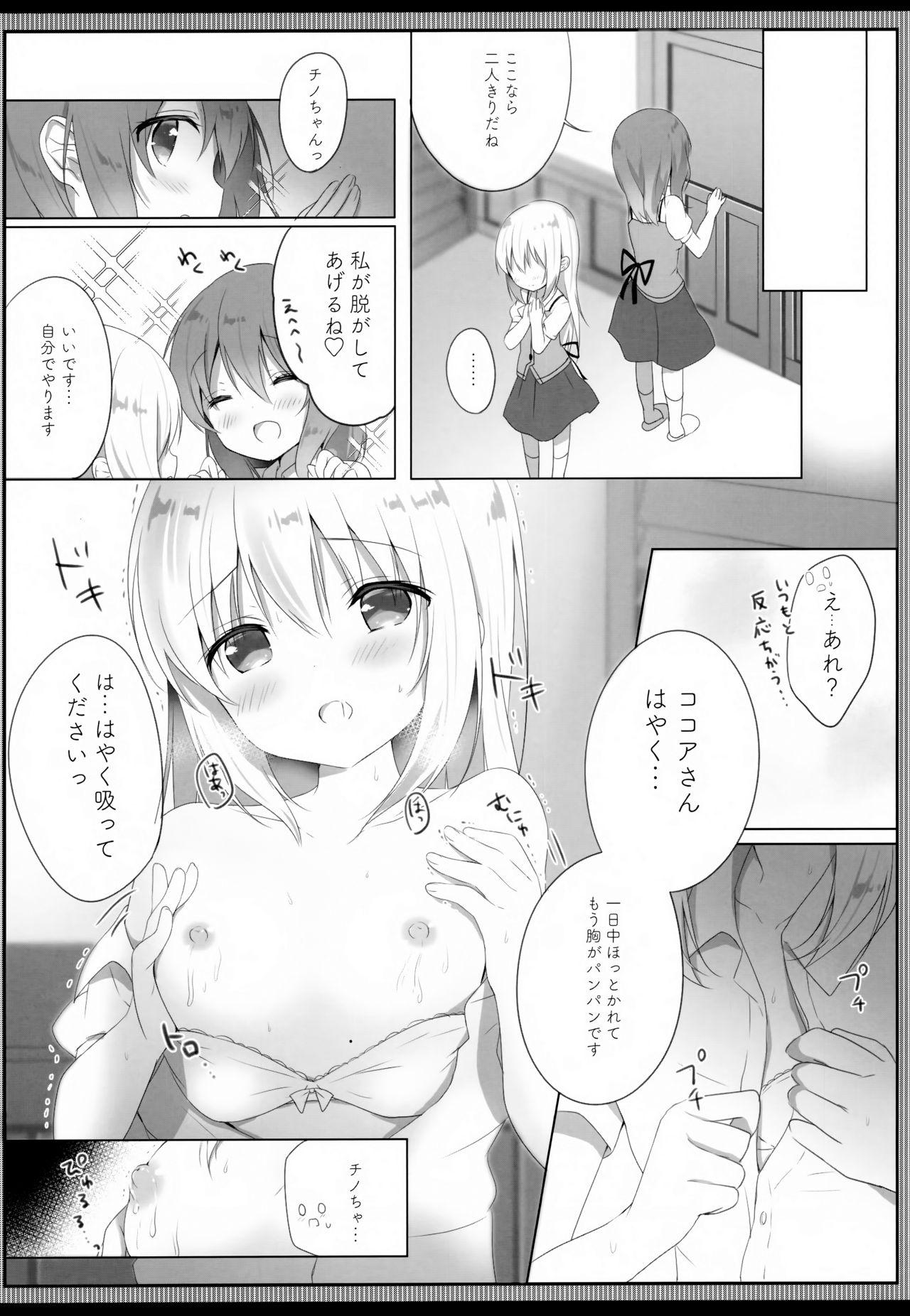 Face Amatoro Chino Milk - Gochuumon wa usagi desu ka Japanese - Page 8