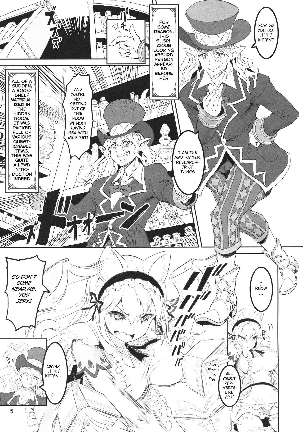 Blacksonboys (C95) [MIMIPULL (Sakurai Shizuku)] Kemomimi Douwa-shuu Fushigi no Kuni no Alice-chan [English] [BSN] - Alice in wonderland Nipple - Page 4