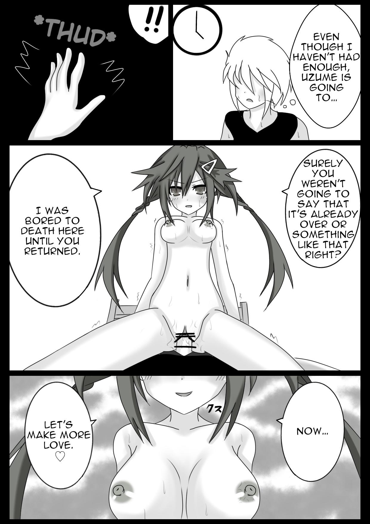 Handjobs Kurome & Uzume to Ichaicha Suru Manga Kurome Hen - Hyperdimension neptunia Abuse - Page 12