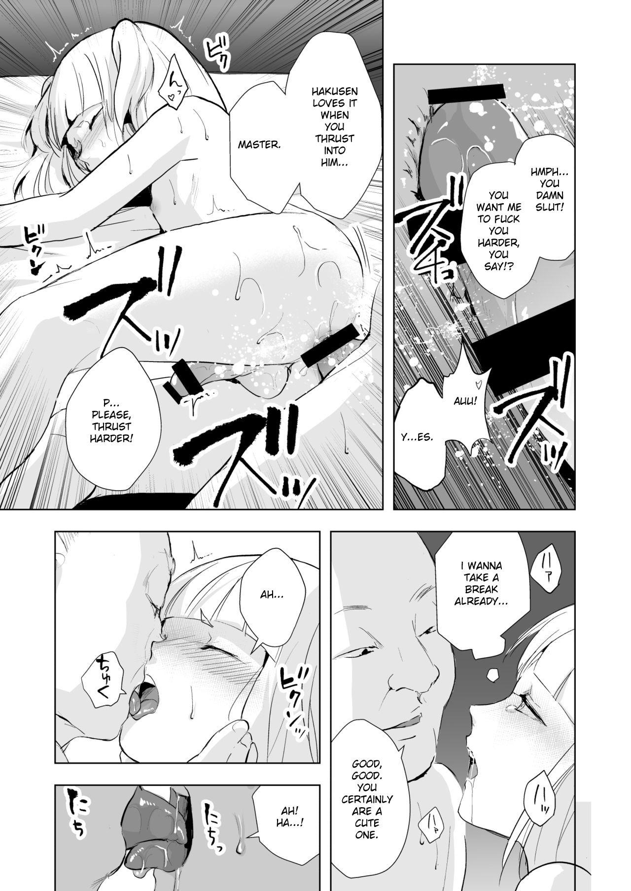 Pussylicking Hakusen to Sumizome Kaidan Shitagaku Jouji - Original Tittyfuck - Page 4