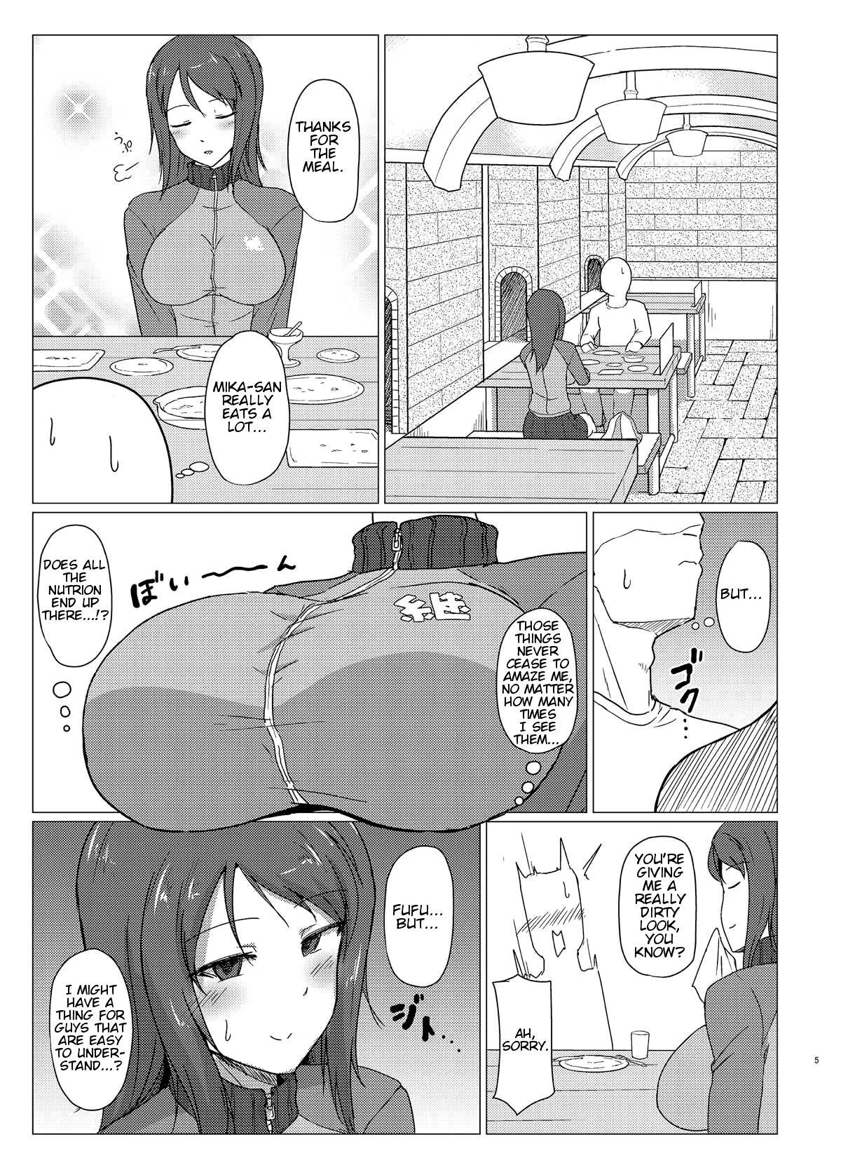 Girlfriends Mika-san to Toilet Sex - Girls und panzer Pack - Page 4