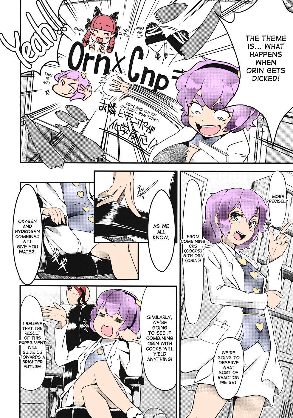 Clitoris Orinrin to Ochinchin no Kagaku Hannou - Touhou project Humiliation - Page 3