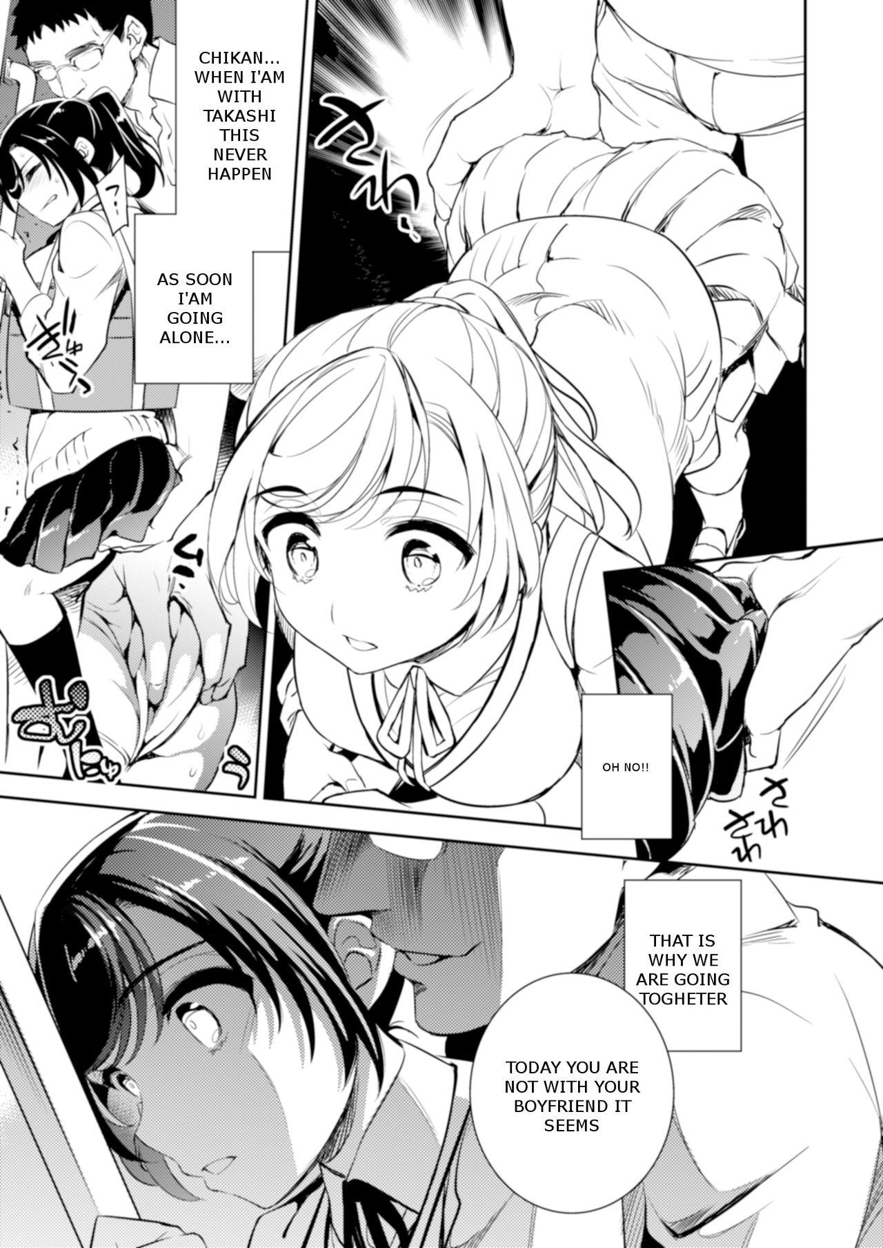 Funny [Crazy9 (Ichitaka)] C9-41 Sayuri - Kareshi to Hatsu H Mokuzen ni Chikan ni NTR-reta Shoujo [English] [Digital] - Original Ftvgirls - Page 6