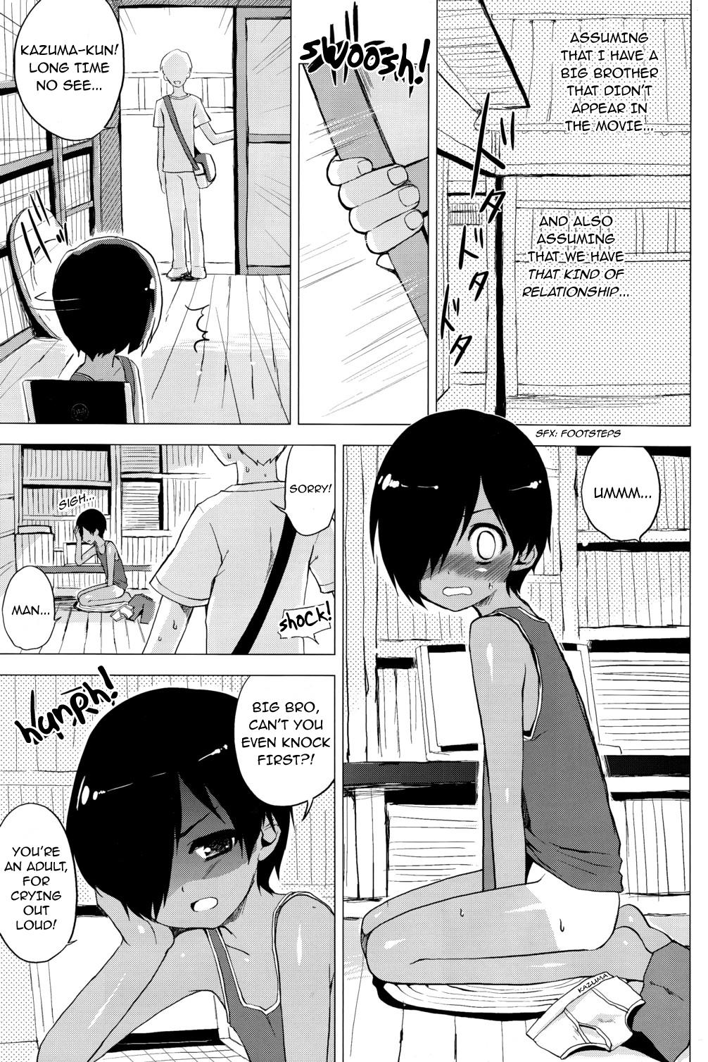 Free Blowjob Porn (C77) [Syumatsusyorijou (NemuNemu)] Kazuma-kun no Ecchi Hon | Kazuma-kun’s Naughty Book (Summer Wars) [English] [Marushio] - Summer wars Tribbing - Page 2