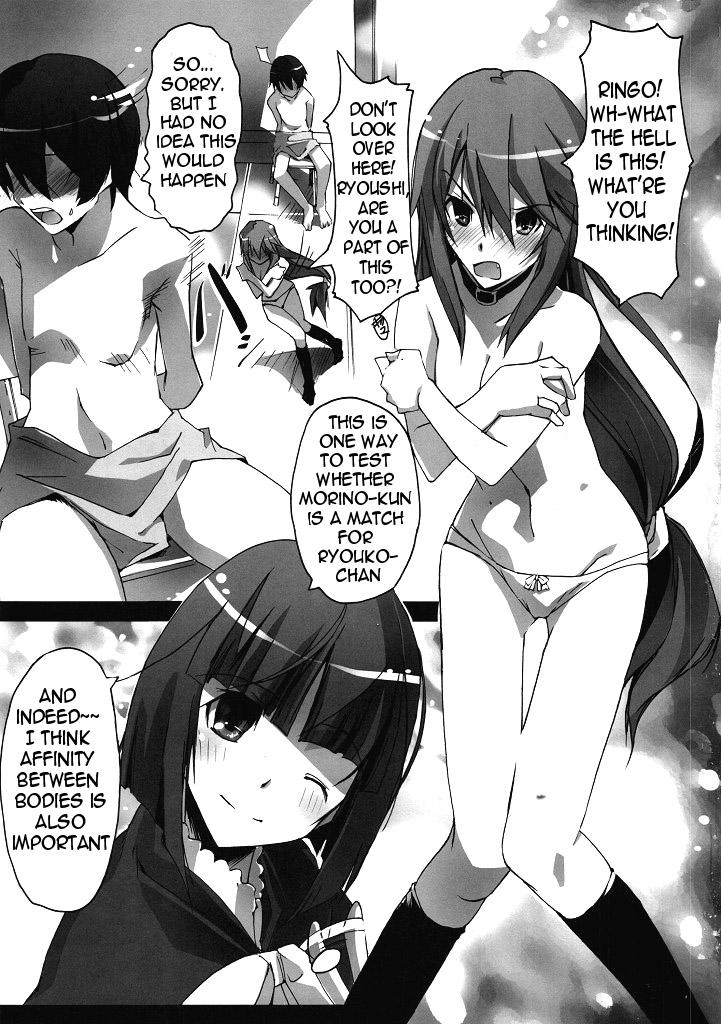 Ass To Mouth | Ms. Flat Chest and the Love Checkup Hinnyuu-san to Aishou Shindan - Ookami-san to shichinin no nakama-tachi Pierced - Page 2