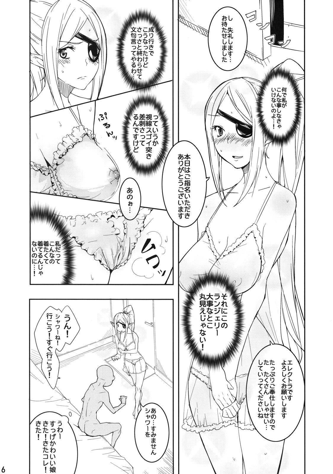 Upskirt Electra Jou wo Koshitsu de Komaraseyou! - Monster collection Spa - Page 5
