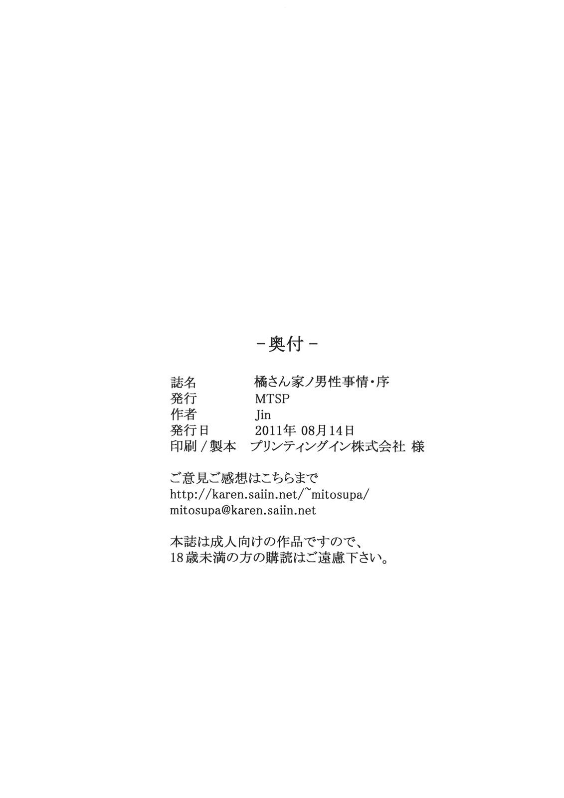 Hunks (C80) [MTSP (Jin)] Tachibana-san-chi no Dansei Jijou Jo Celebrity - Page 53