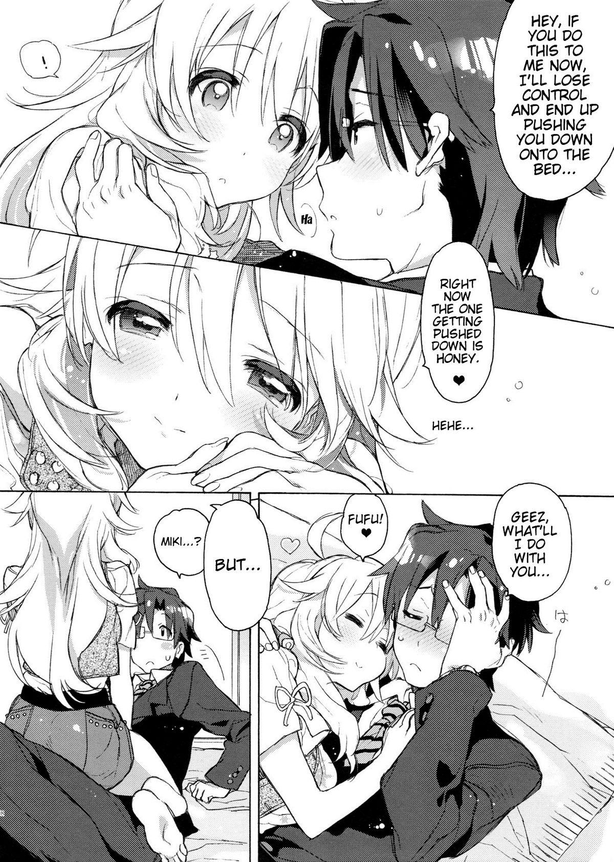 Camsex Honey to Miki to Kono Omoi. | Honey and Miki's Feelings - The idolmaster Tugging - Page 7