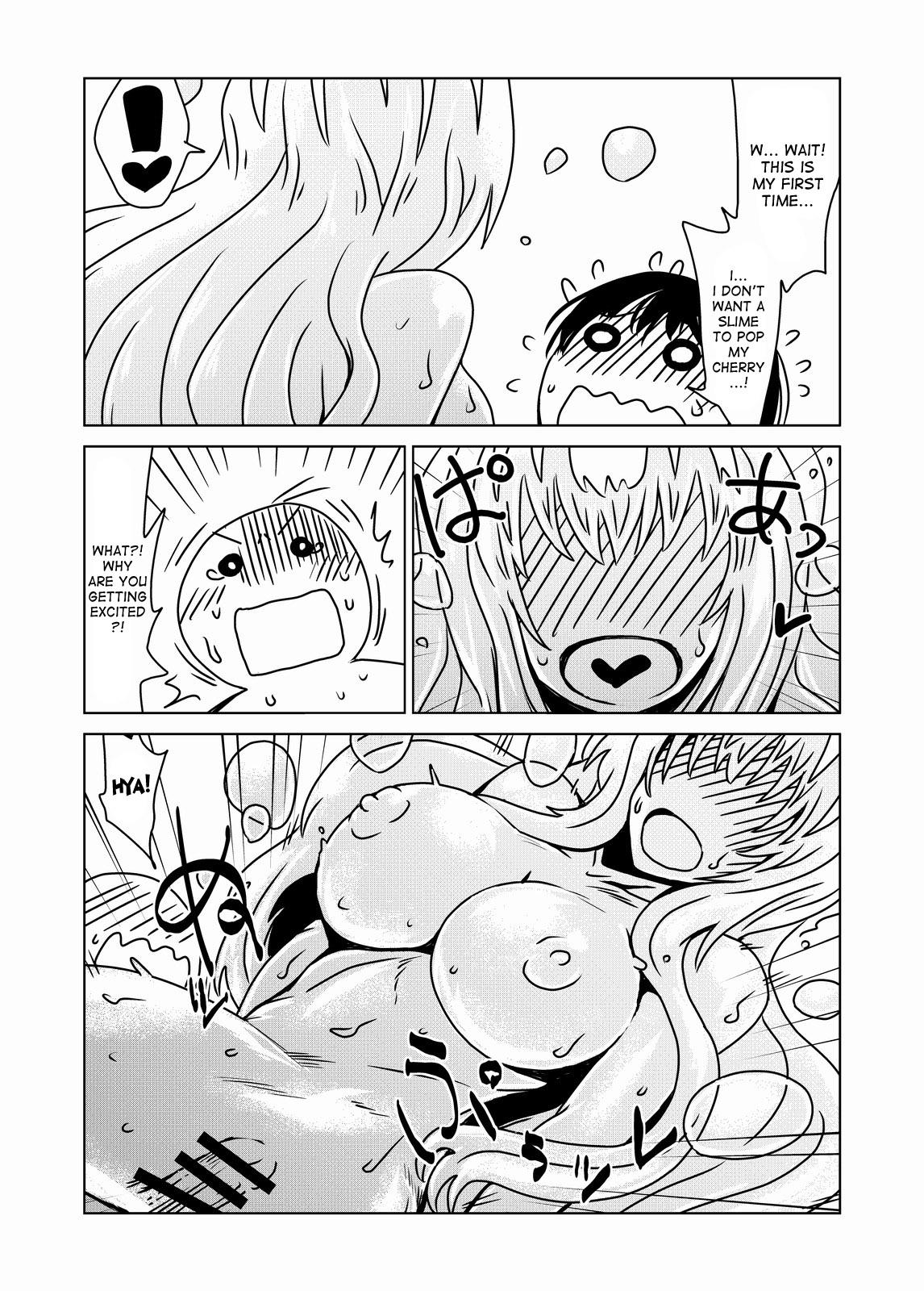 Fantasy [Hroz] Slime-san no Ongaeshi | Slime-san's Repayment [English] [desudesu] De Quatro - Page 9