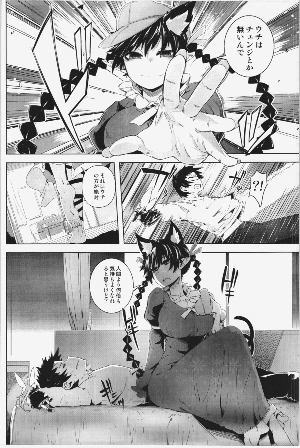 Anime Neko Jarashi - Green Cattail - Touhou project Plump - Page 4
