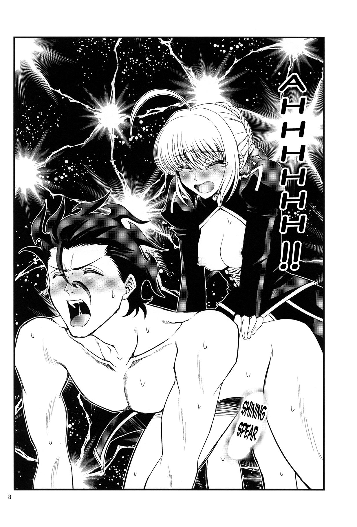 Boy Fuck Girl Saber ni Chinko ga Haeru Hon | Saber Grew a Dick - Fate zero Tiny Tits - Page 6