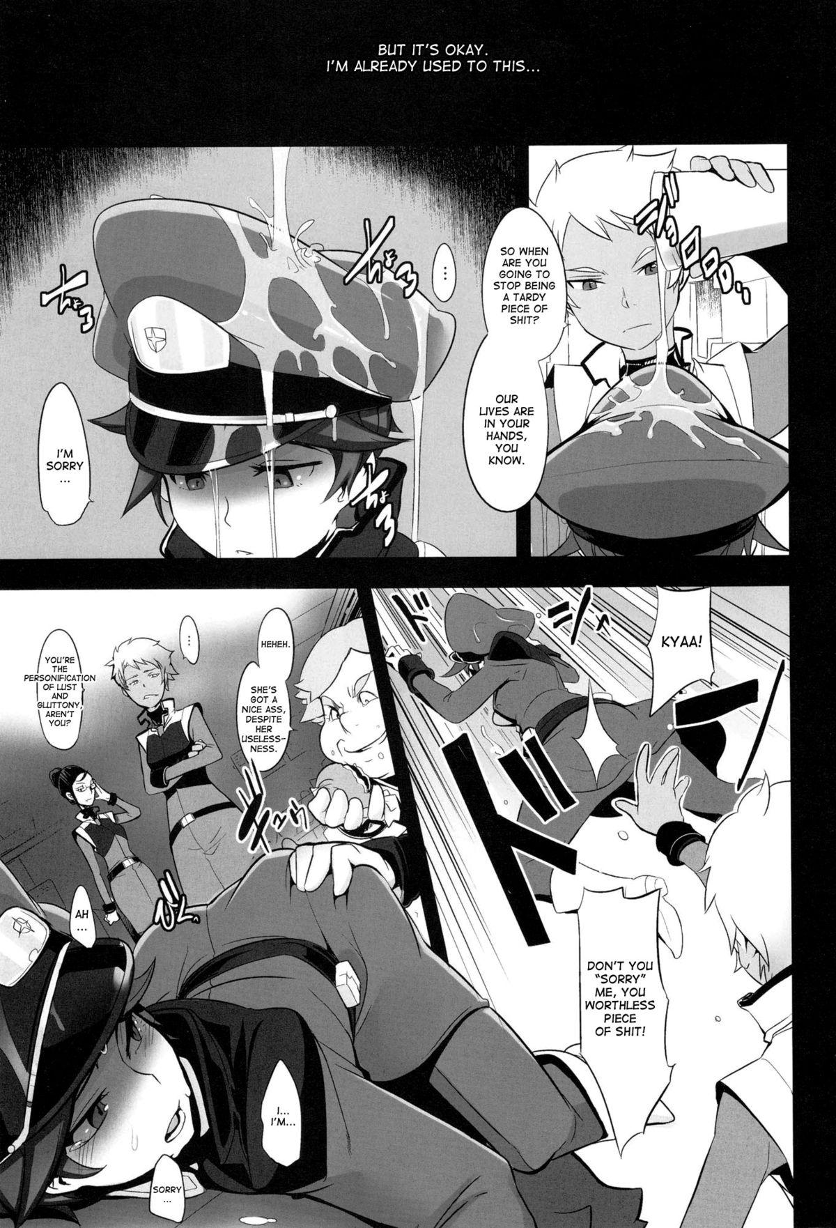 Pussyeating DAME Kanchou | Useless Captain - Gundam age Gay Blowjob - Page 3